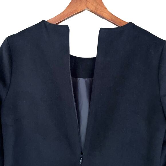 Blaque Label‎ Wool Blend Mini Dress Women's Size Small S Ruffles 3/4 Sleeve - Picture 6 of 9